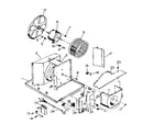 Kenmore 2538711415 electrical system and air handling parts diagram