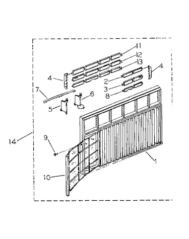 Cabinet and front panel parts