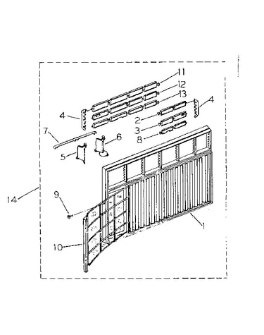 Cabinet and front panel parts