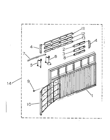 Cabinet and front panel parts