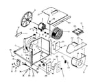 Kenmore 2538753100 electrical system and air handling parts diagram