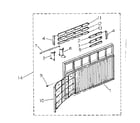 Kenmore 2538753110 cabinet and front panel parts diagram