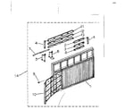 Kenmore 2538754100 cabinet and front panel parts diagram