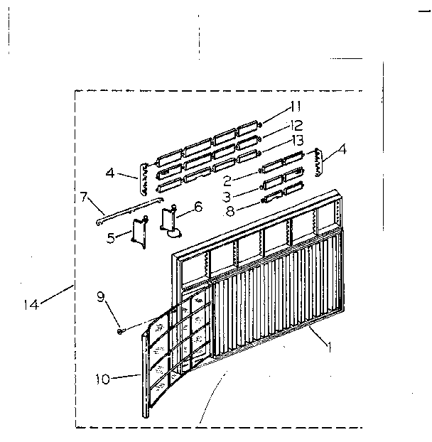 Cabinet and front panel parts