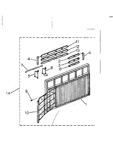 Cabinet and front panel parts