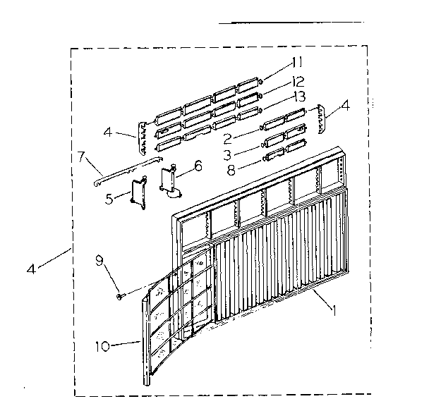Cabinet and front panel parts