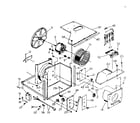 Kenmore 2538754110 electrical system and air handling parts diagram