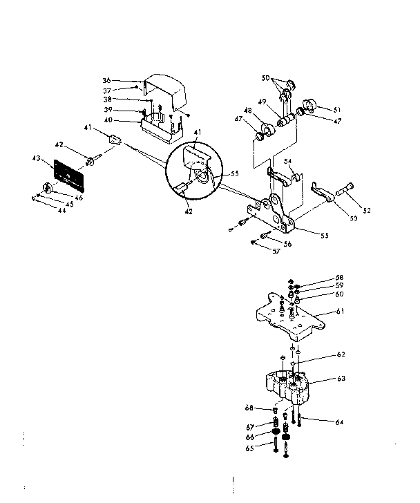 Cover, face plate and connecting parts/cam nest/valve cap