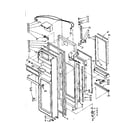 Kenmore 1068536911 refrigerator door parts diagram
