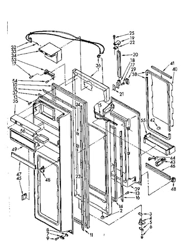 Refrigerator door parts