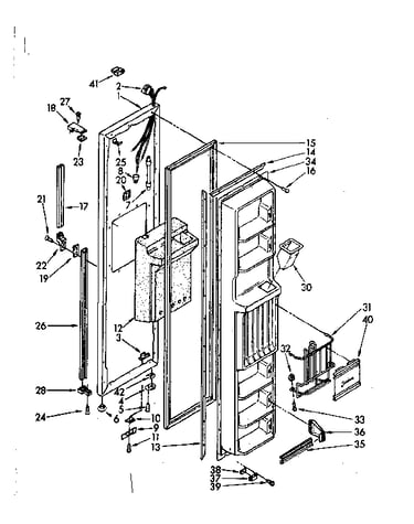 Freezer door parts