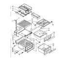 Kenmore 1068536911 refrigerator interior parts diagram