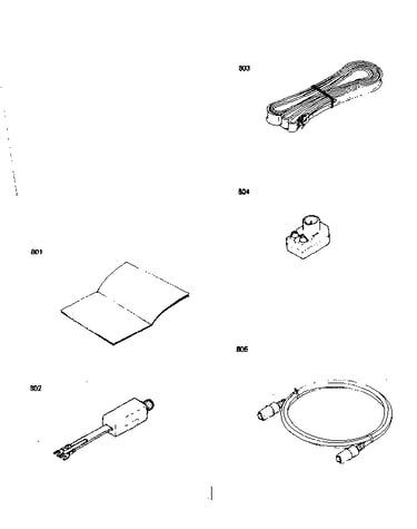 Accessories parts list