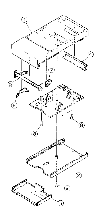 REMOTE HAND SET EXPLODED VIEW