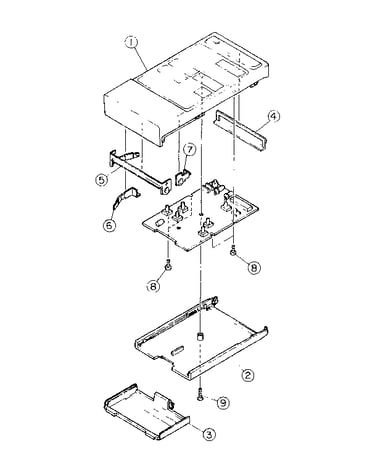 Remote hand set exploded view