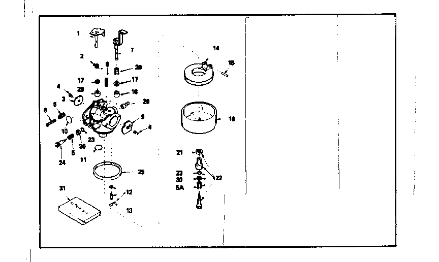 CARBURETOR NO. 632351