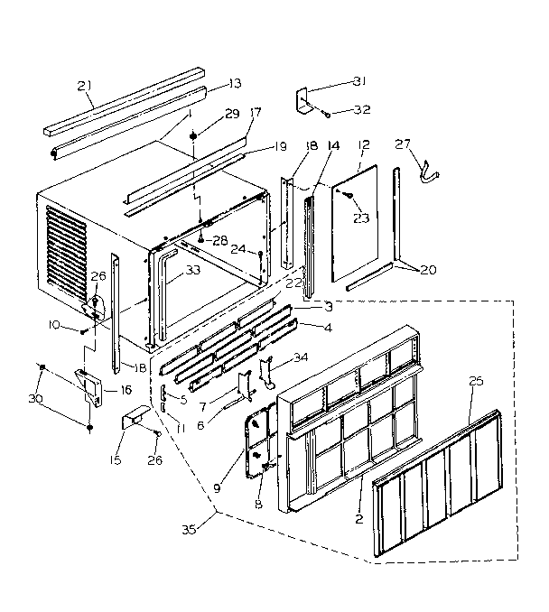 Cabinet parts