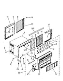 Cabinet and front panel