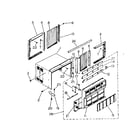 Kenmore 2538740890 cabinet and front panel parts diagram