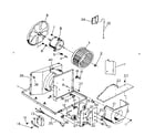 Kenmore 2538740890 electrical system and air handling diagram