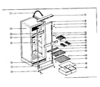 Norcold 838EG3 cabinet assembly diagram