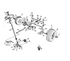 Craftsman 917252641 steering, front axle and wheels diagram