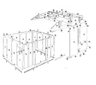 Sears 69668837-1 floor frame and wall assembly diagram
