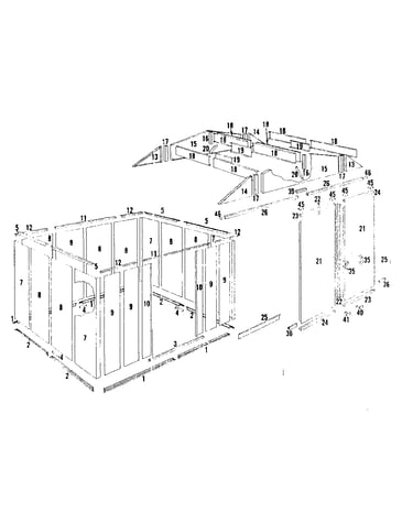 Floor frame and wall assembly