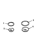 Optional porcelain pan and chrome ring kit no. 8067121