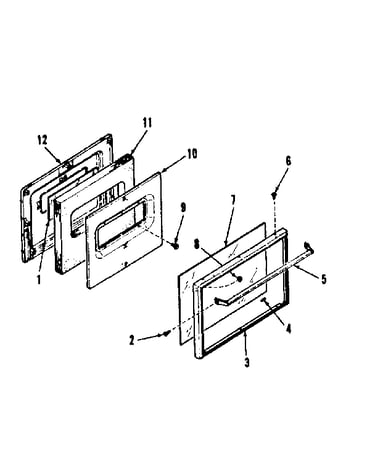 Model 911.6348412 oven door