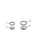 Optional porcelain pan and chrome ring kit no. 8067111