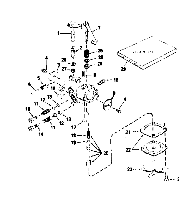 Carburetor no. 632208