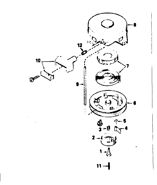 Rewind starter no. 590420a