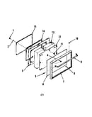 Oven door section (model 911.6428412)