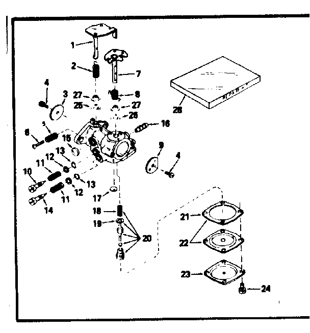 CARBURETOR NO. 630969