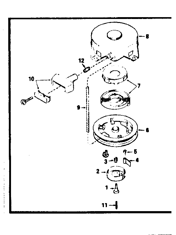 590420A STARTER, REWIND