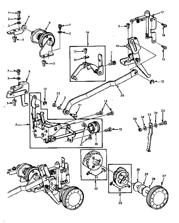 Geared cam assembly