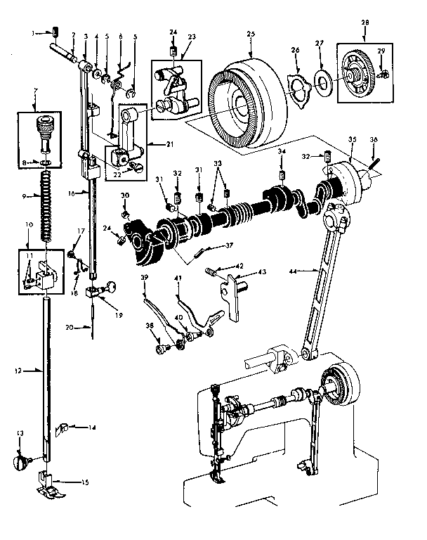 Presser bar assembly