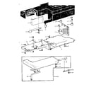 Kenmore 1581340281 shuttle cover and work table diagram