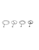 Optional porcelain and chrome ring kit no. 8067110