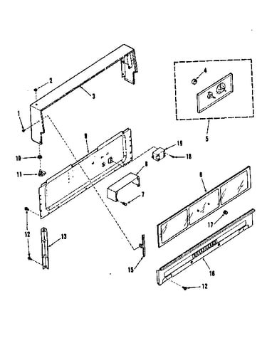 Backguard section