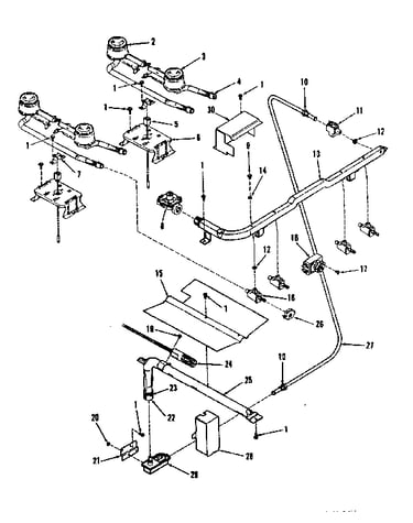 Burner section