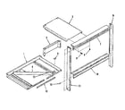 Kenmore 1034418490 trim and micro mounting section diagram