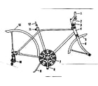 Sears 502455910 frame assembly diagram