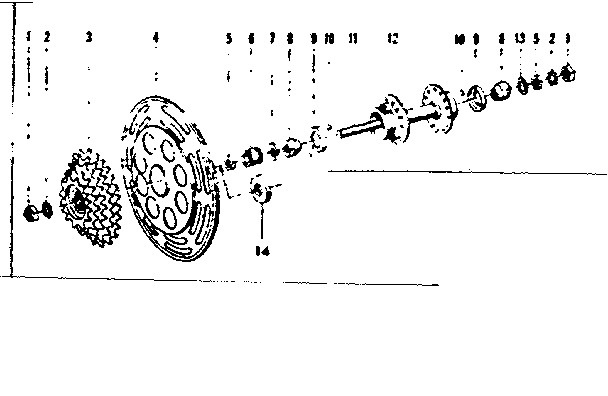 Shimano for rear hub