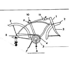 Sears 502459570 frame assembly diagram