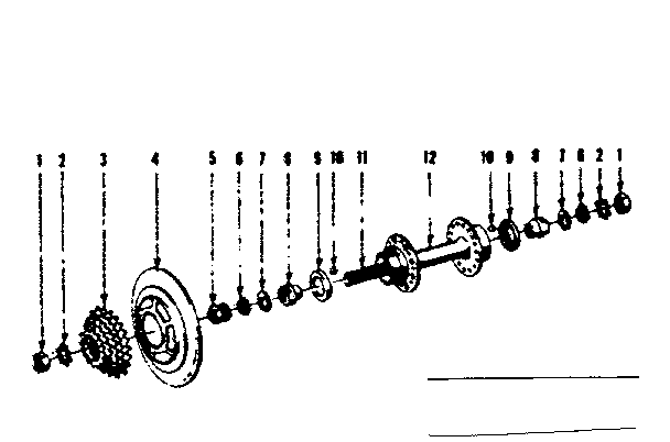 Rear hub parts