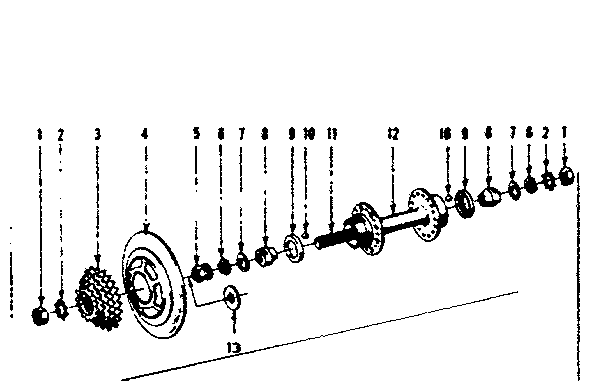 Maillard atom parts for rear hub
