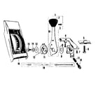 Sears 502475390 shimano - 5 - speed console control replacement parts diagram