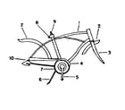 Sears 502476650 frame assembly diagram